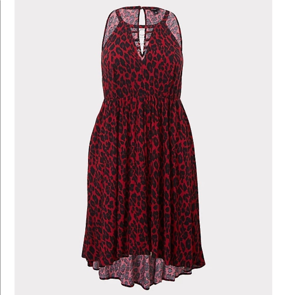 NWT red/black leopard dress - Picture 5 of 10